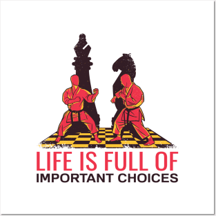 Karate Chess Board Game Checkmate Posters and Art